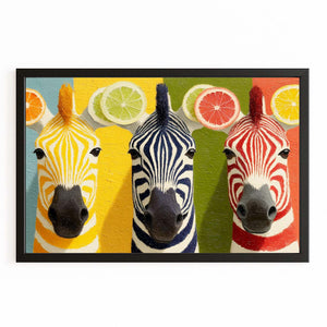Kitchen Zebra Wall Art