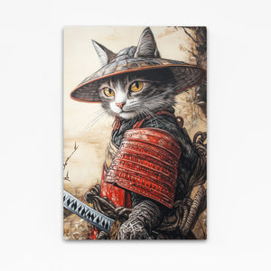 Kitten Samurai Art