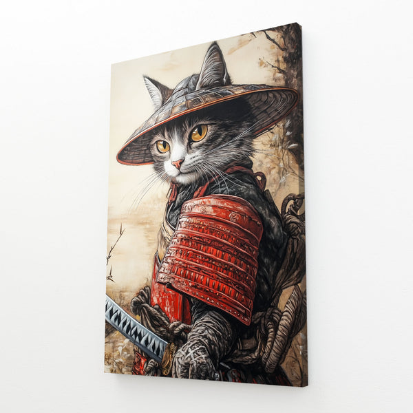 Kitten Samurai Art