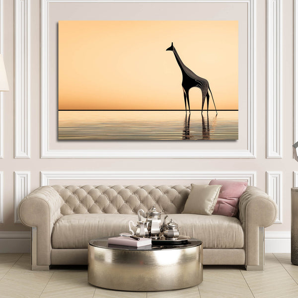Lake Giraffe Wall Decor