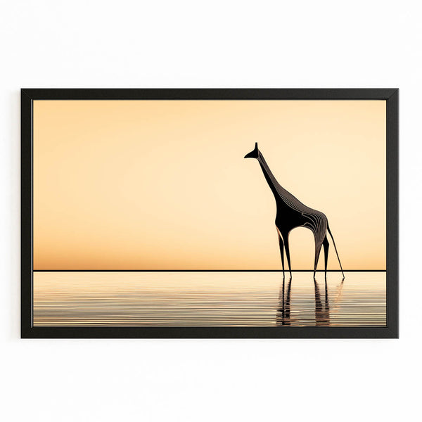 Lake Giraffe Wall Decor