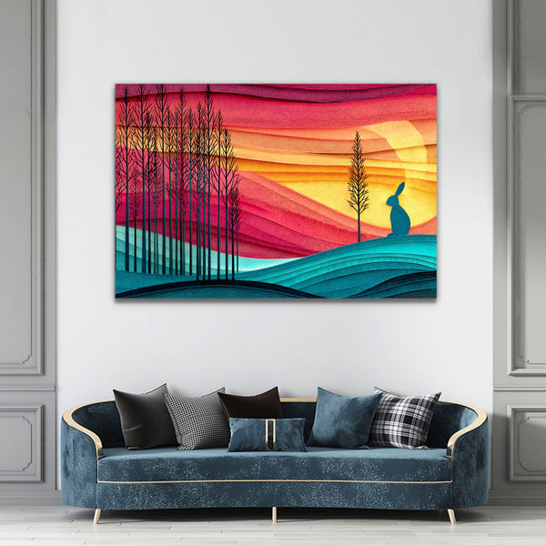 Landscape Bunny Print