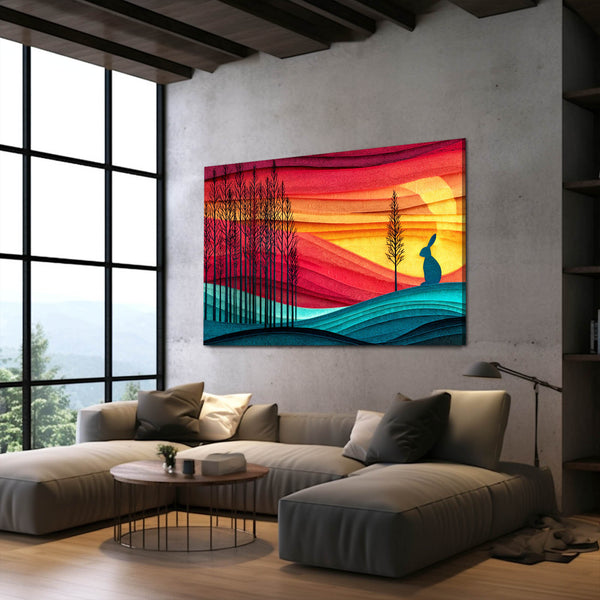 Landscape Bunny Print