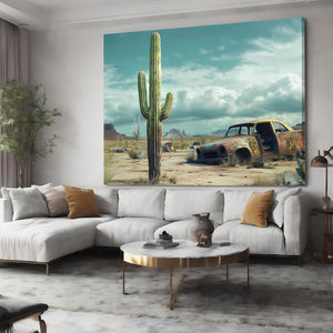 Landscape Cactus Art Print