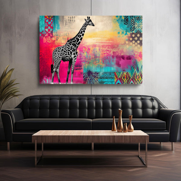 Landscape Giraffe Artwork
