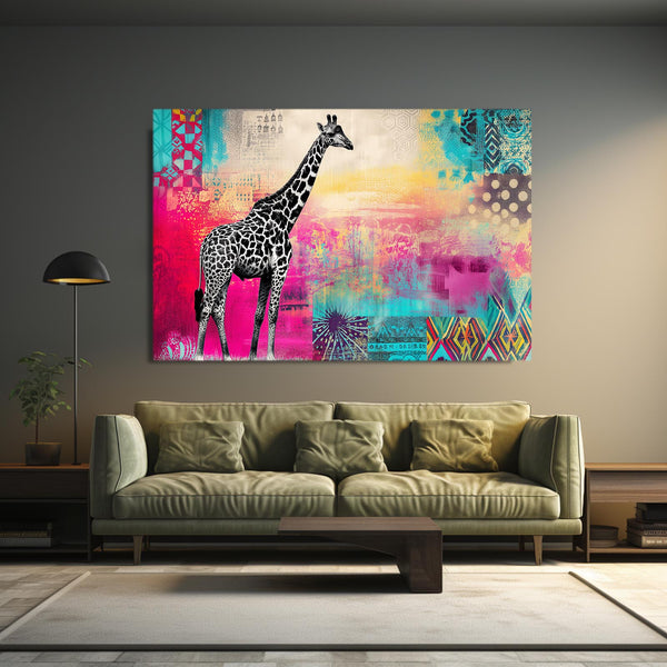 Landscape Giraffe Artwork