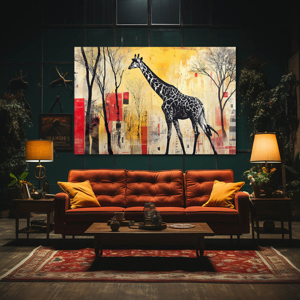 Landscape Giraffe Wall Art