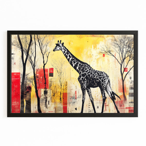 Landscape Giraffe Wall Art