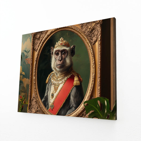 Arte mural genial del mono sabio