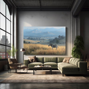 Landscape Zebra Wall Art