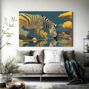 Landscape Zebra Wall Decor