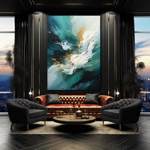 Large Abstract Wall Art For Living Room | MusaArtGallery™