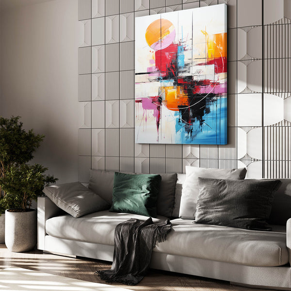 Large Colorful Abstract Wall Art For Office | MusaArtGallery™