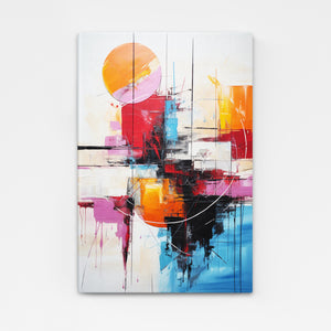 Large Colorful Abstract Wall Art For Office | MusaArtGallery™