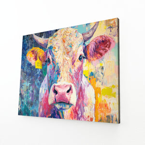 Large Cow Canvas Wall Art