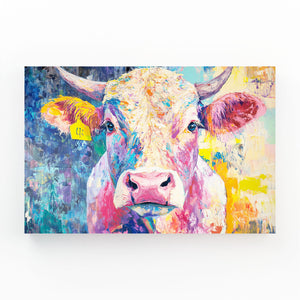 Large Cow Canvas Wall Art