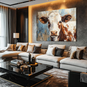 Large Cow Wall Art