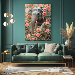 Large Elephant Canvas Wall Art | MusaArtGallery™
