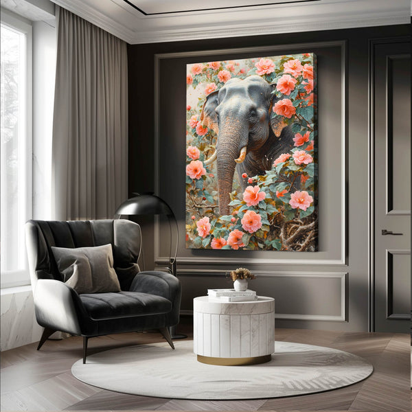Large Elephant Canvas Wall Art | MusaArtGallery™