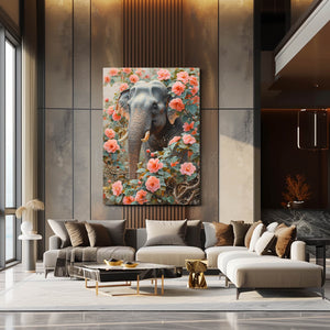 Large Elephant Canvas Wall Art | MusaArtGallery™