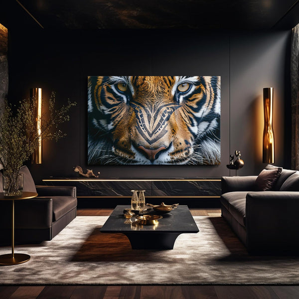 Large Face Tiger Wall Art | MusaArtGallery™
