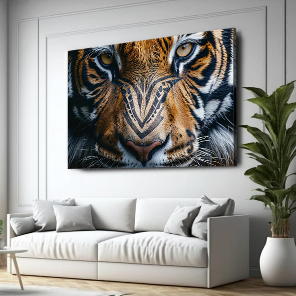 Large Face Tiger Wall Art | MusaArtGallery™