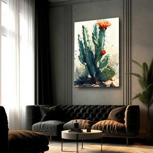 Large Flower Cactus Art | MusaArtGallery™