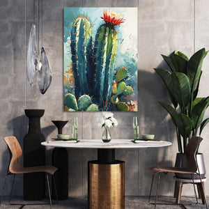 Large Flower Cactus Wall Art | MusaArtGallery™