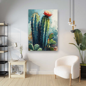 Large Flower Cactus Wall Art | MusaArtGallery™