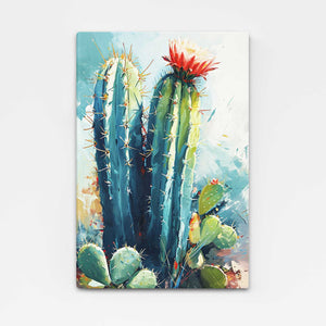 Large Flower Cactus Wall Art | MusaArtGallery™