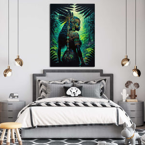 Large Green Modern Wall Art | MusaArtGallery™