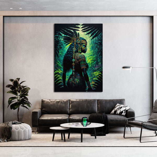 Large Green Modern Wall Art | MusaArtGallery™