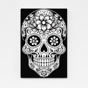 Large Skull Black and White Wall Art | MusaArtGallery™