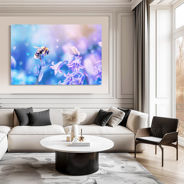 Lavender Bee Bliss Art | MusaArtGallery™