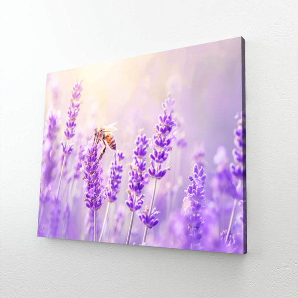 Lavender Bliss Bee Art | MusaArtGallery™