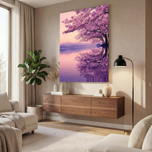 Lavender Cherry Blossom Tree Wall Art