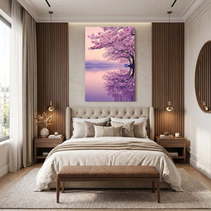 Lavender Cherry Blossom Tree Wall Art