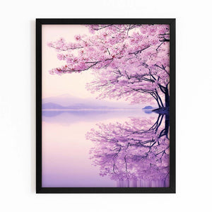Lavender Cherry Blossom Tree Wall Art