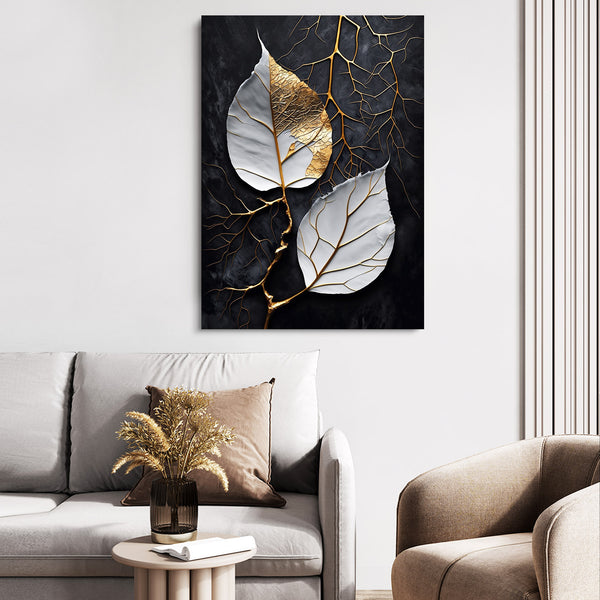 Leaf Abstract Canvas Art