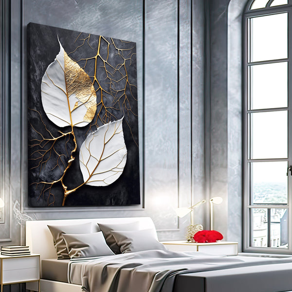 Leaf Abstract Canvas Art