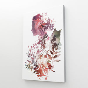 Leaf Girl Boho Wall Art | MusaArtGallery™