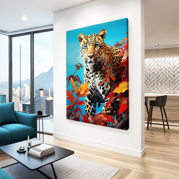 Leopard Large Modern Wall Art For Sale | MusaArtGallery™