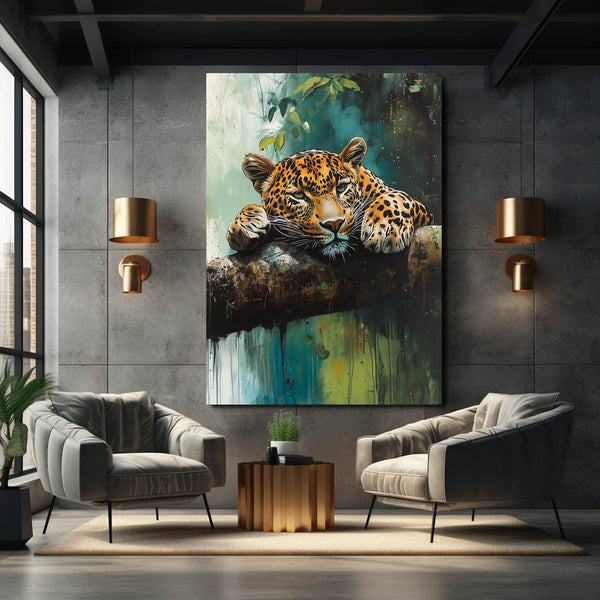 Leopard Print Canvas Wall Art