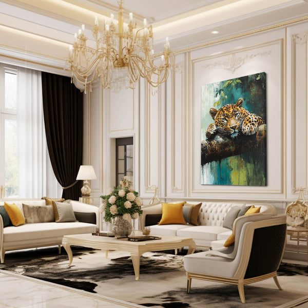 Leopard Print Canvas Wall Art