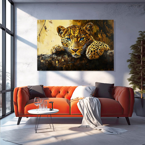 Leopard Print Heart Wall Art