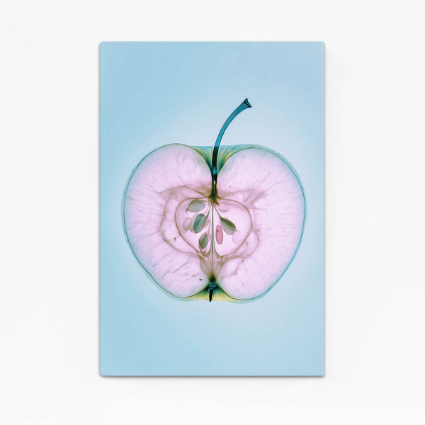 Light Blue Apple Art