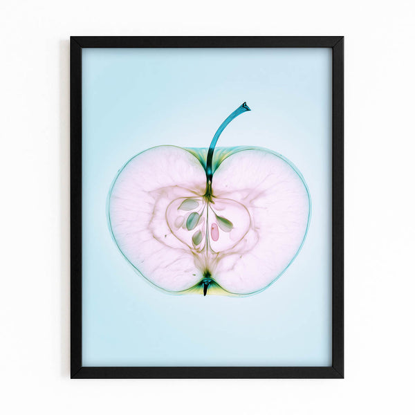 Light Blue Apple Art