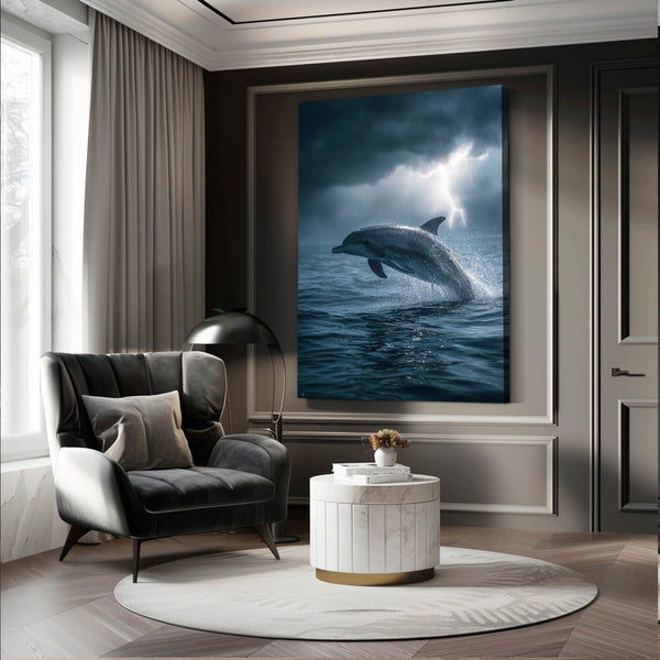 Lightning Dolphin Art