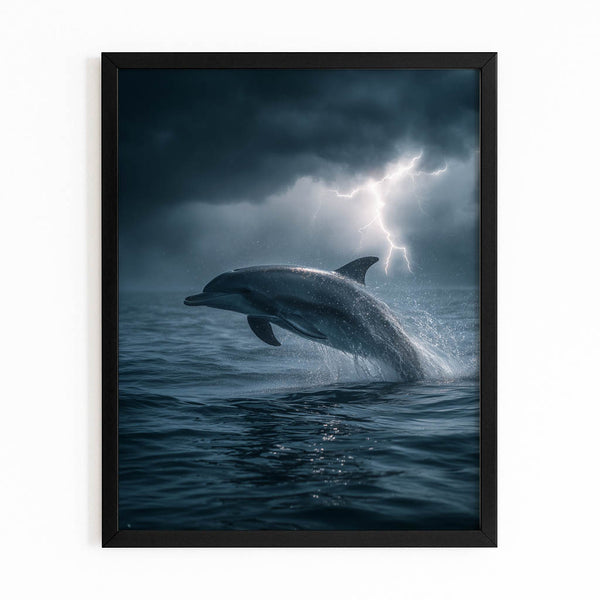 Lightning Dolphin Art