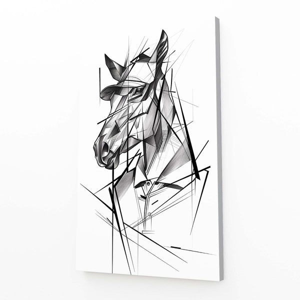 Line Horse Art